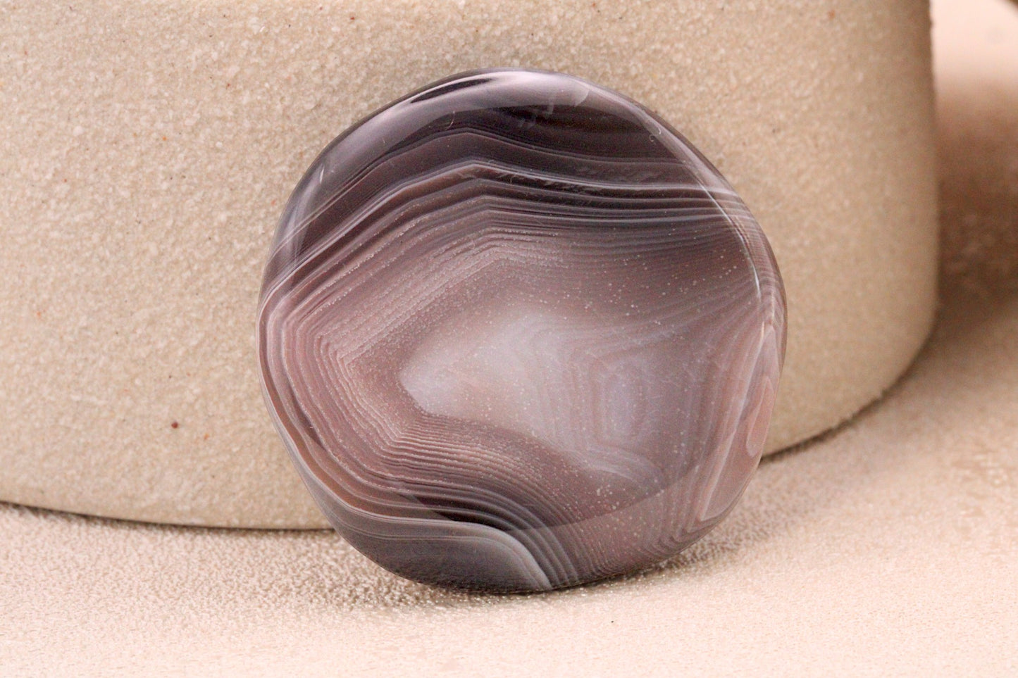 Pierre naturelle d'Agate du Botswana