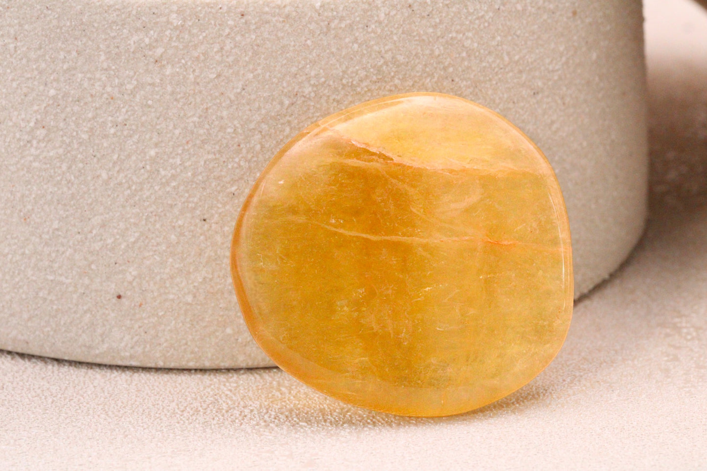 Pierre naturelle de Fluorine jaune