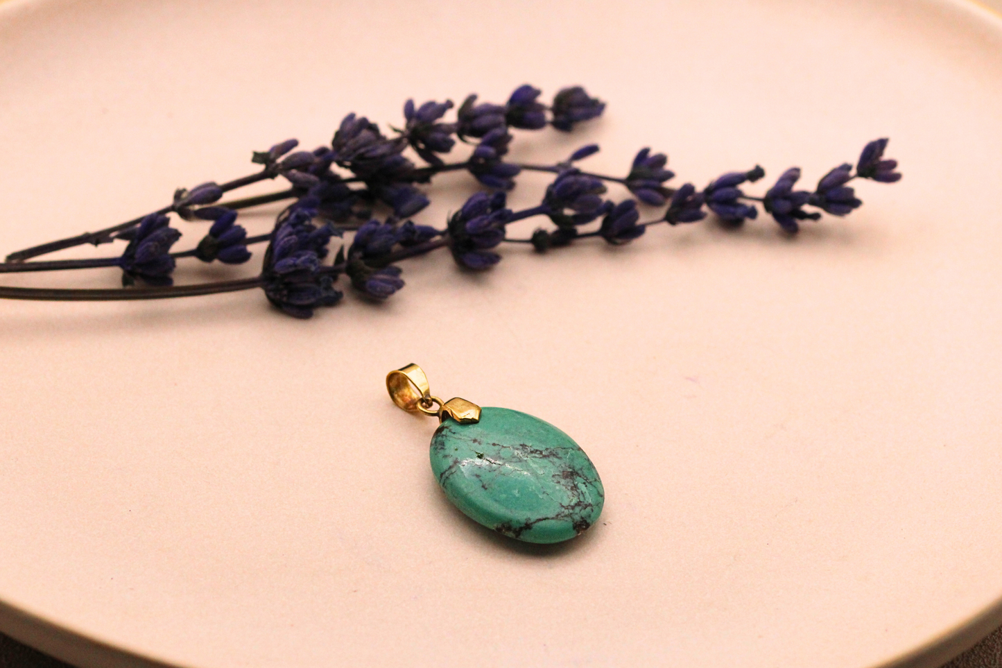 Pendentif en Turquoise - Protection et Sérénité