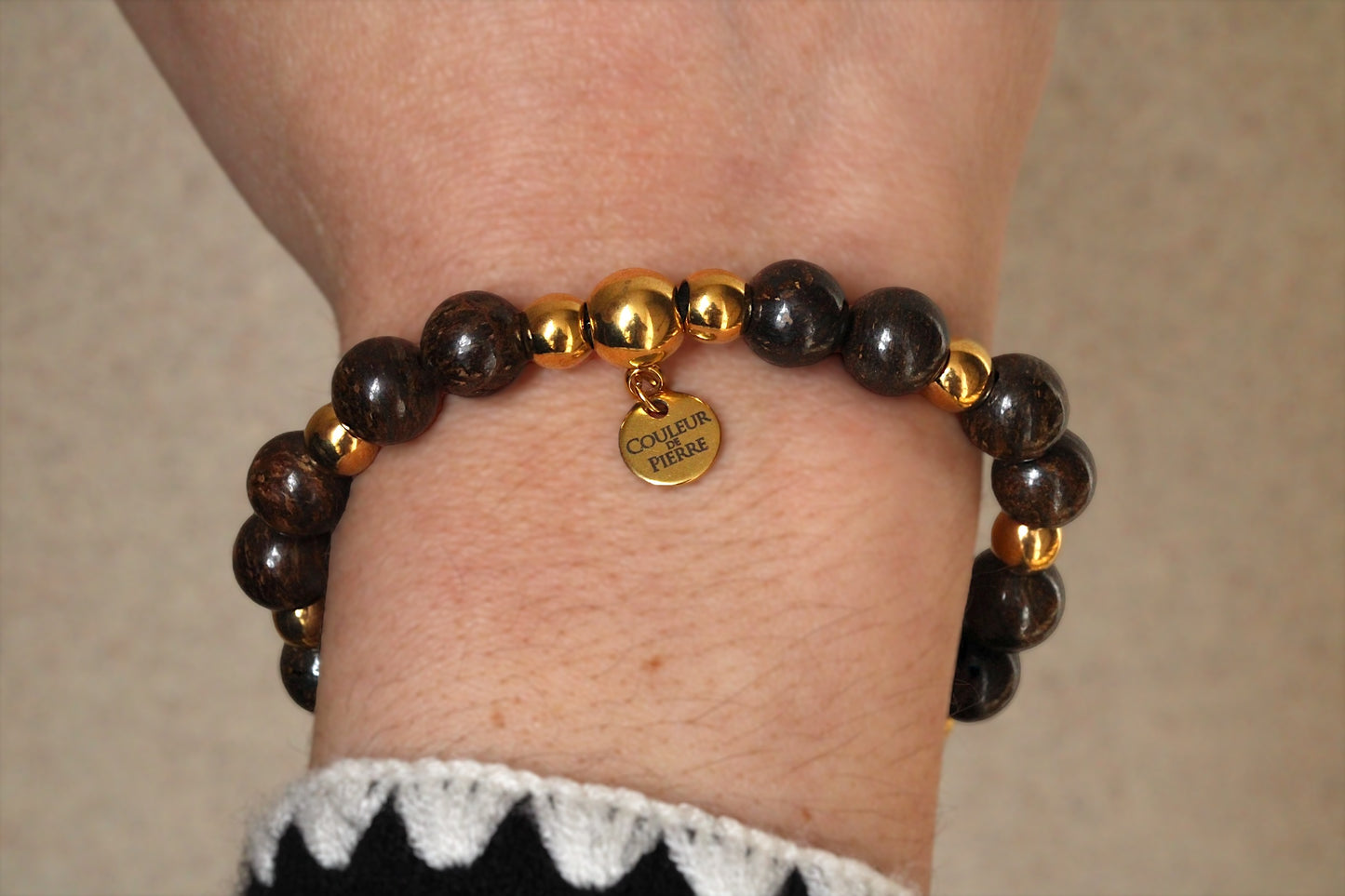 Bracelet Bronzite Doré