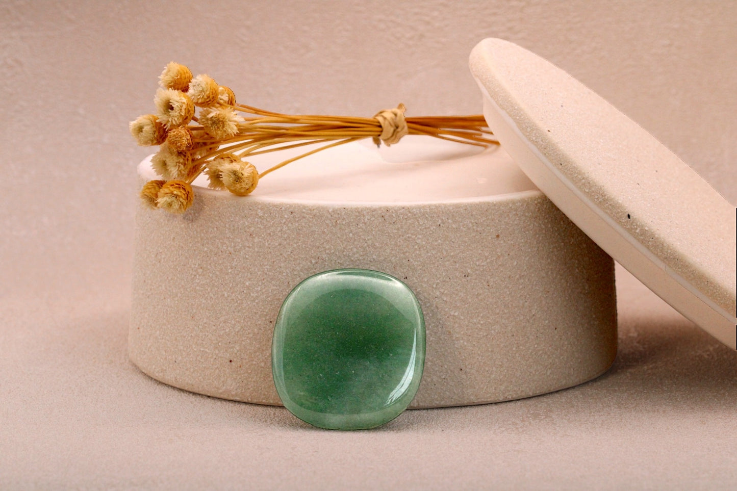 Pierre naturelle d'Aventurine verte