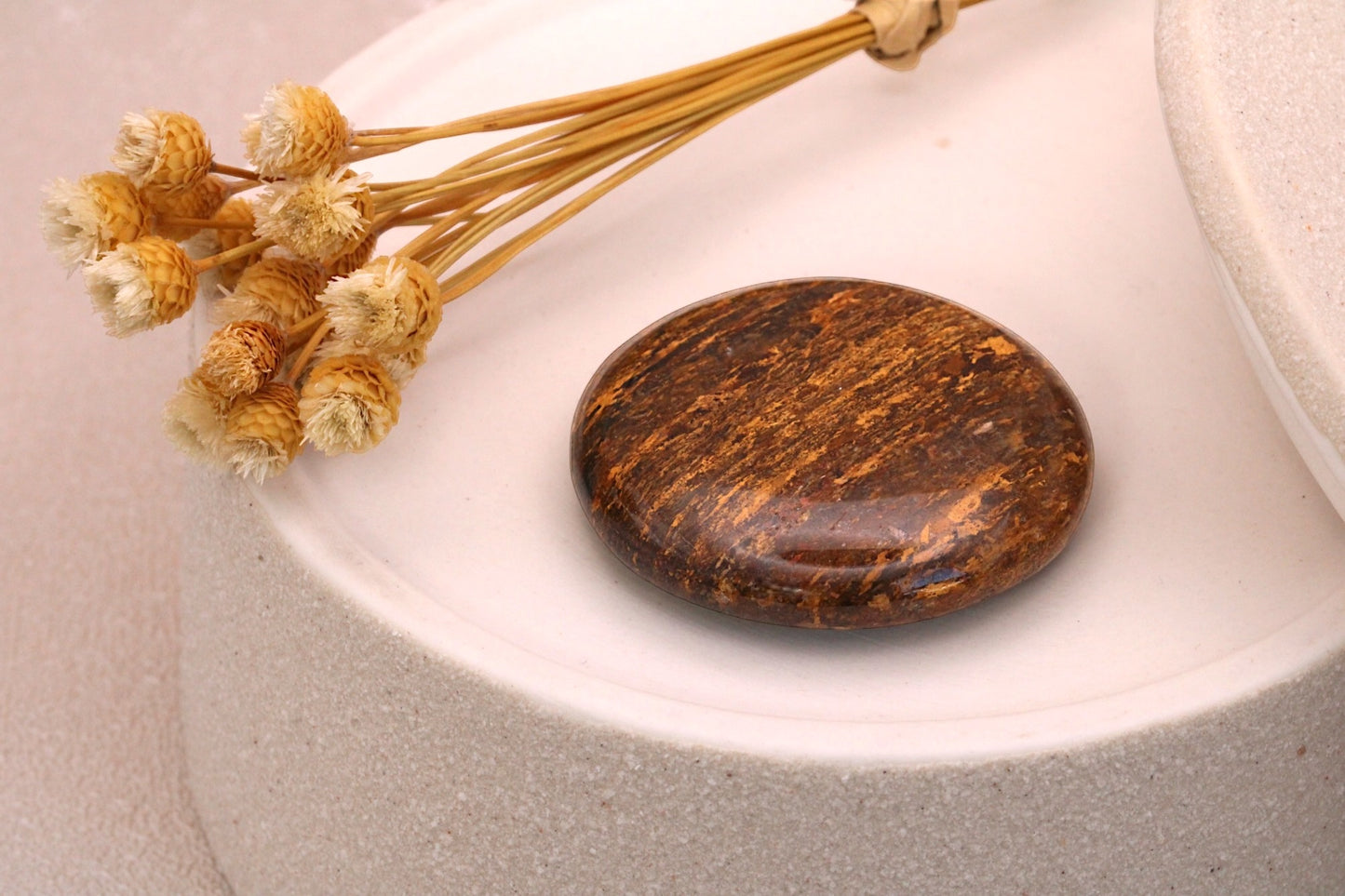 Pierre naturelle de Bronzite