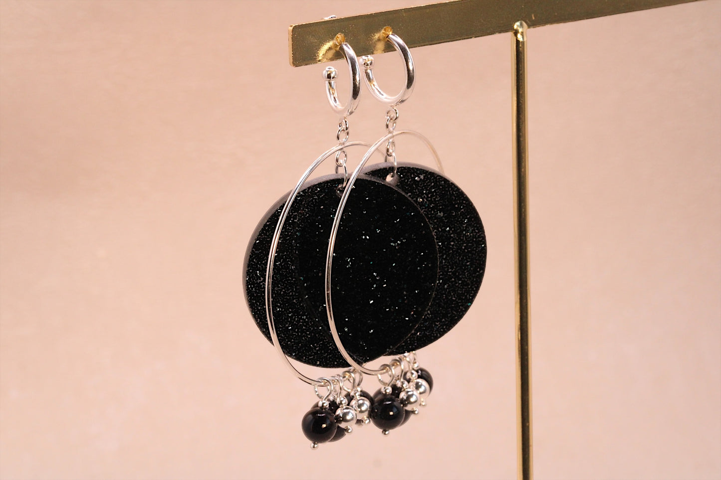 Boucles d'oreilles étincelle oeil de faucon