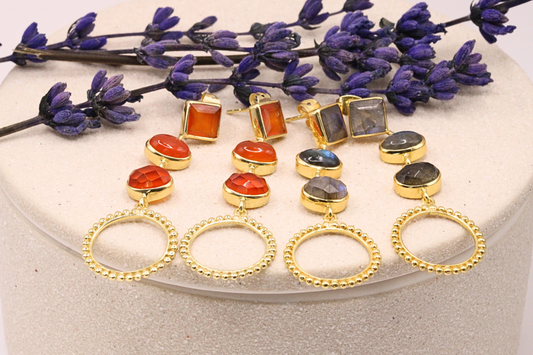 Boucles d’oreilles en acier inoxydable  – Beauté naturelle et charme intemporel