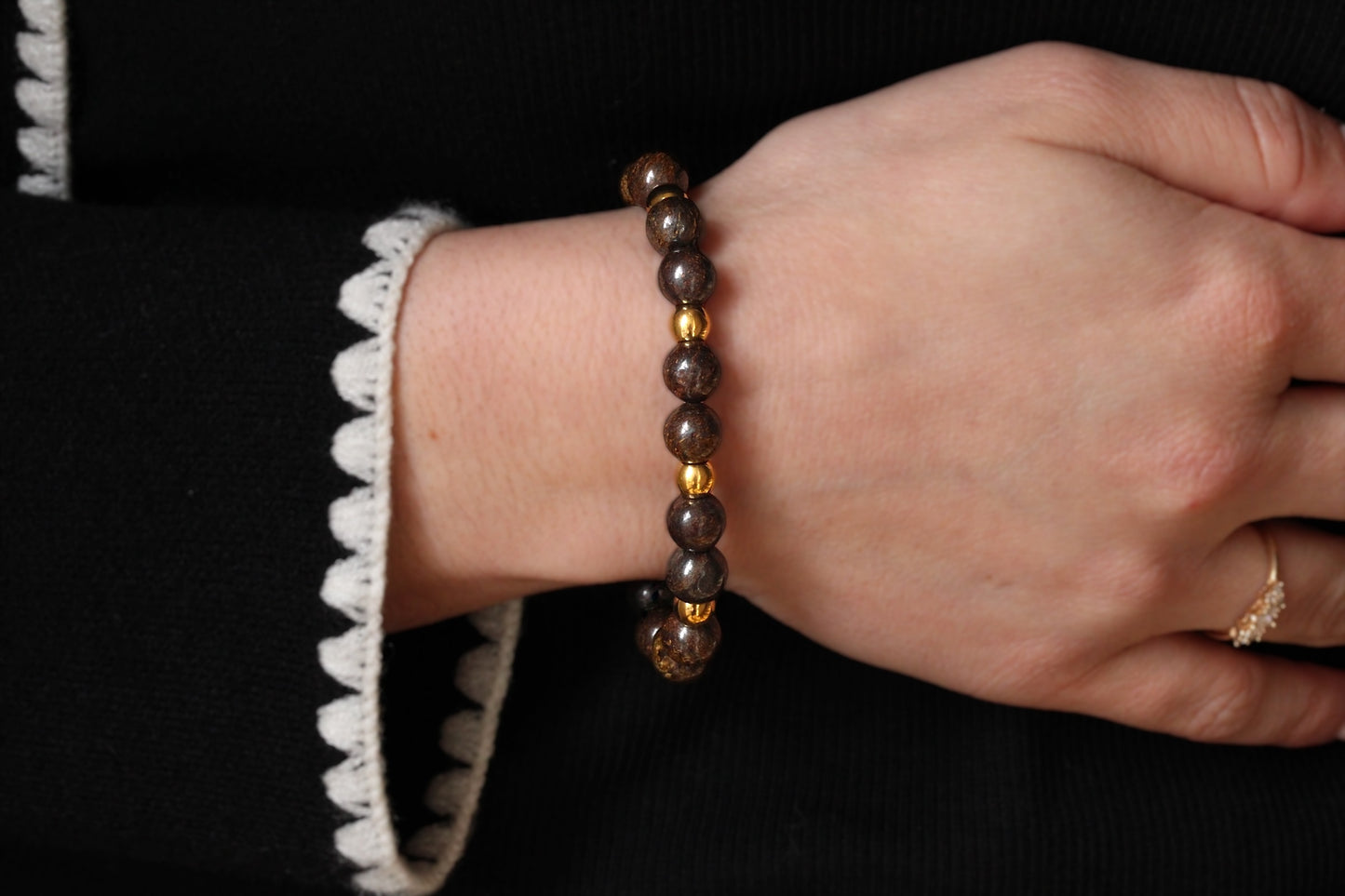 Bracelet Bronzite Doré