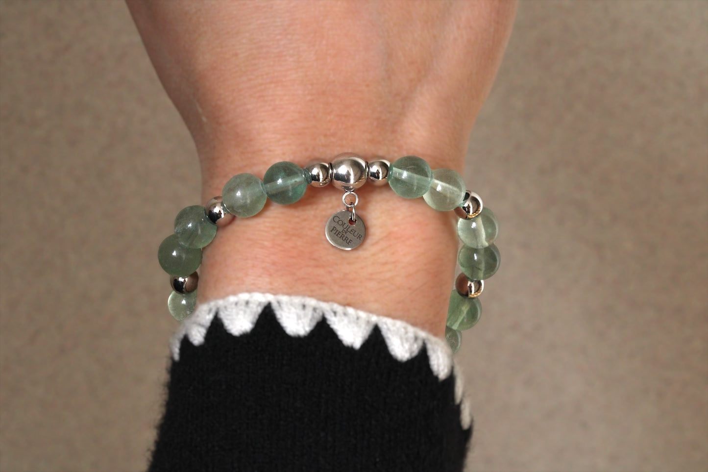 Bracelet Aventurine Verte Argent