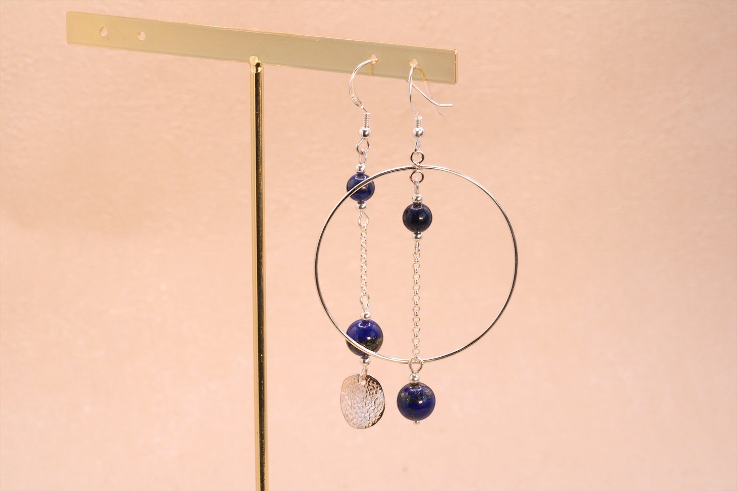 Boucles d'oreilles éclat lapis lazuli