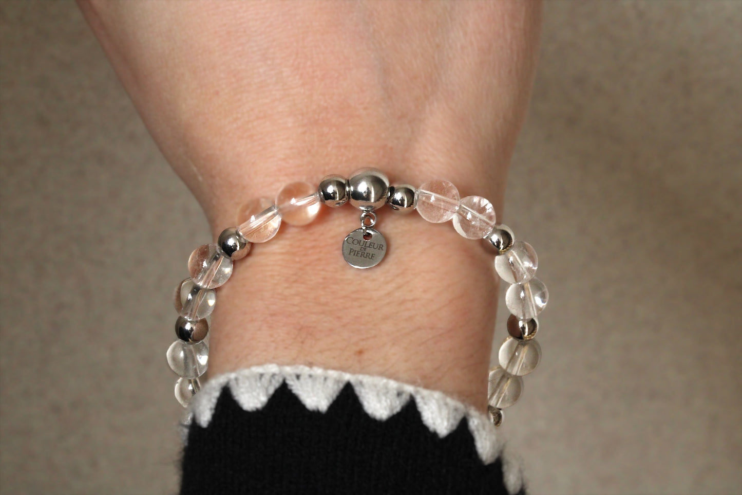 Bracelet Cristal de Roche Argent