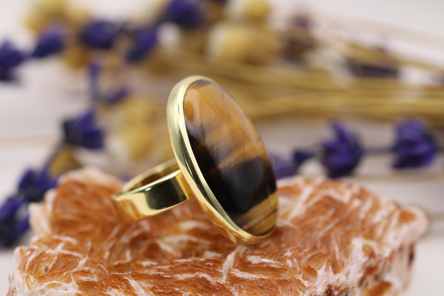 Bague en Œil de Tigre – Force et Protection