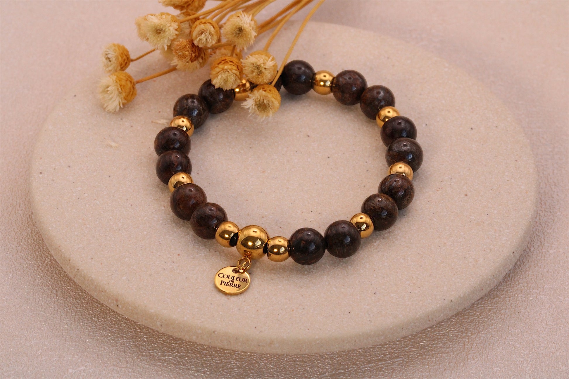 Bracelet Bronzite Doré